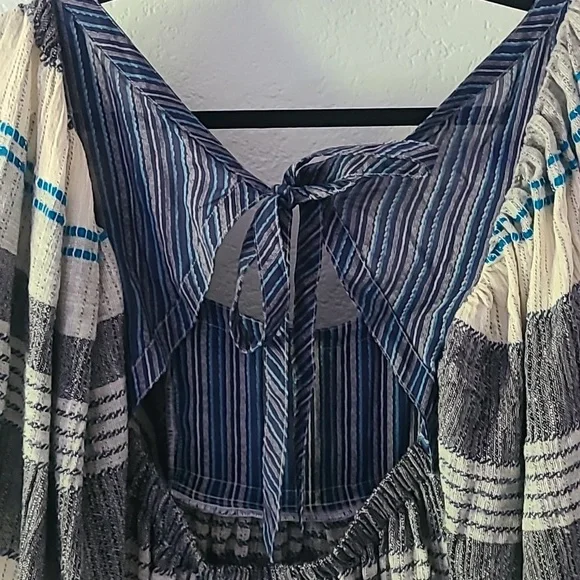 FREE PEOPLE Cozy Stripe Minidress sz M! NWOT! - Picture 7 of 7